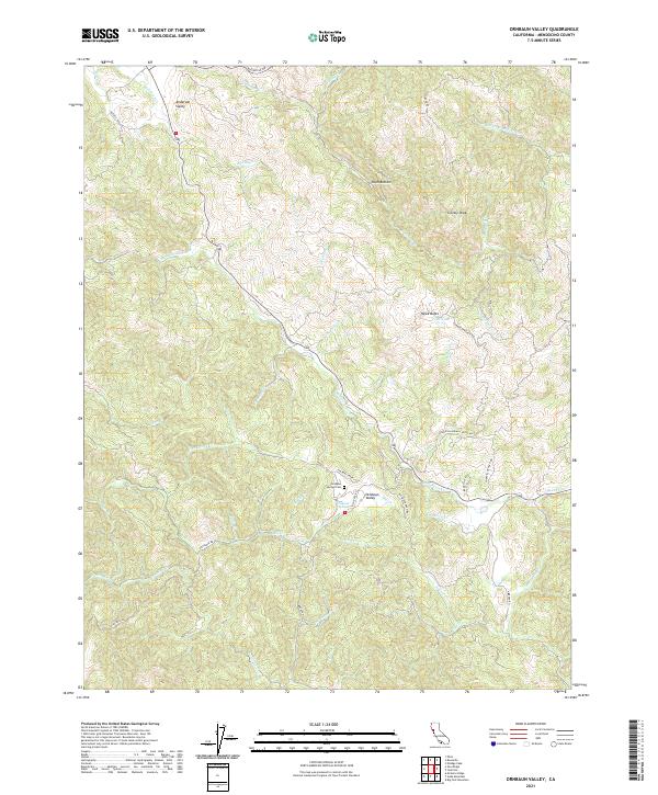 Ornbaun Valley topographic map thumbnail