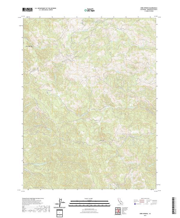 Orrs Springs topographic map thumbnail