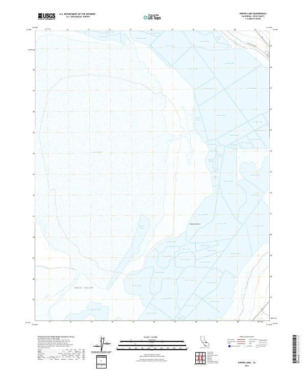 Owens Lake topographic map thumbnail