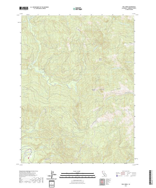 Owl Creek topographic map thumbnail