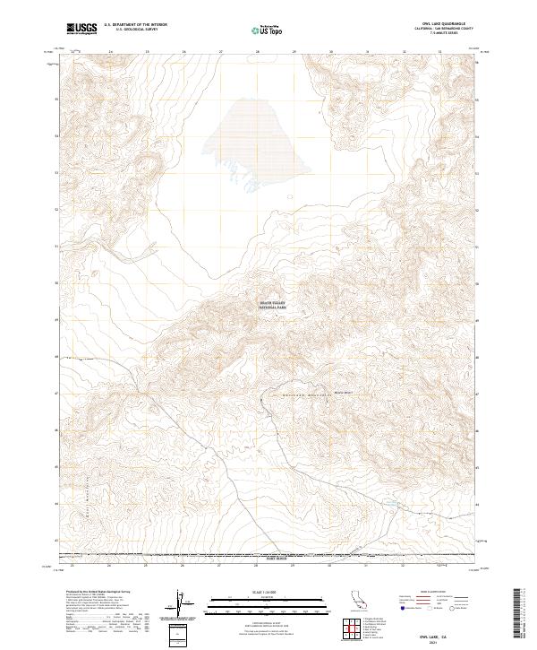 Owl Lake topographic map thumbnail