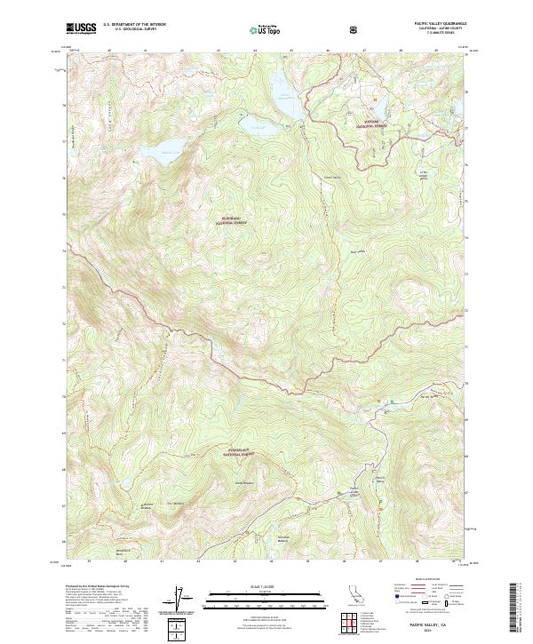 Pacific Valley 2021 topographic map thumbnail