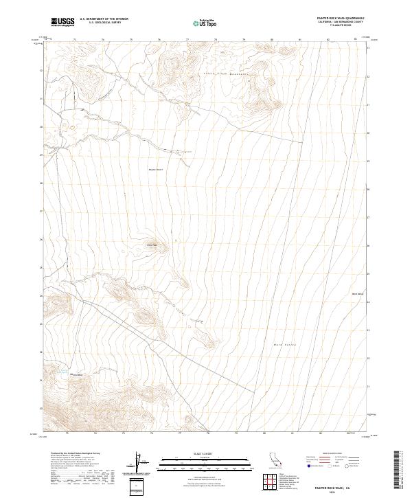 Painted Rock Wash topographic map thumbnail