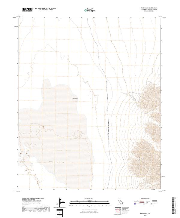 Palen Lake 2021 topographic map thumbnail