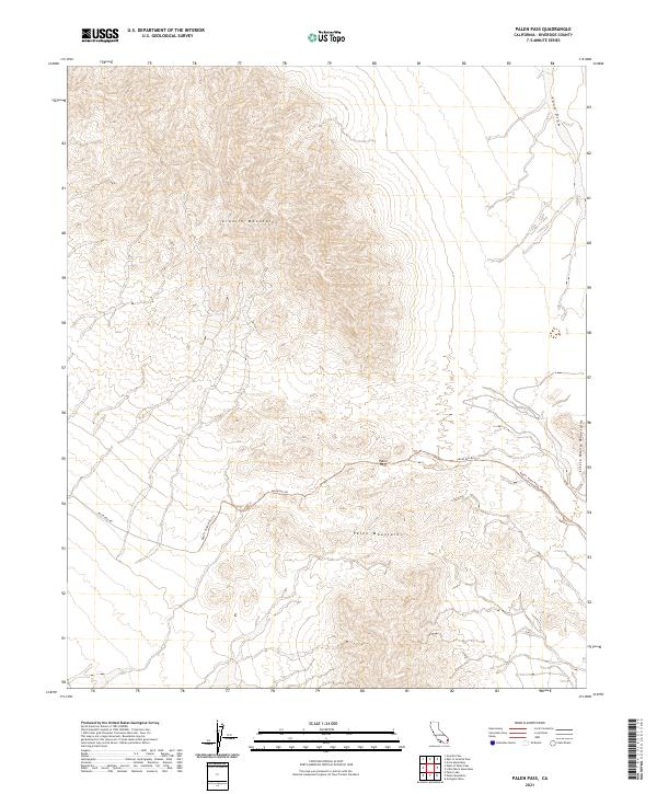Palen Pass 2021 topographic map thumbnail