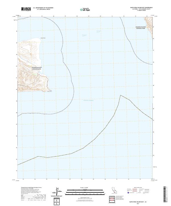 Santa Rosa Island East topographic map thumbnail