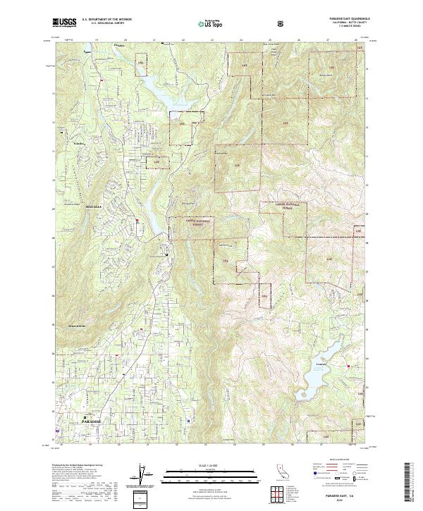 Paradise East topographic map thumbnail