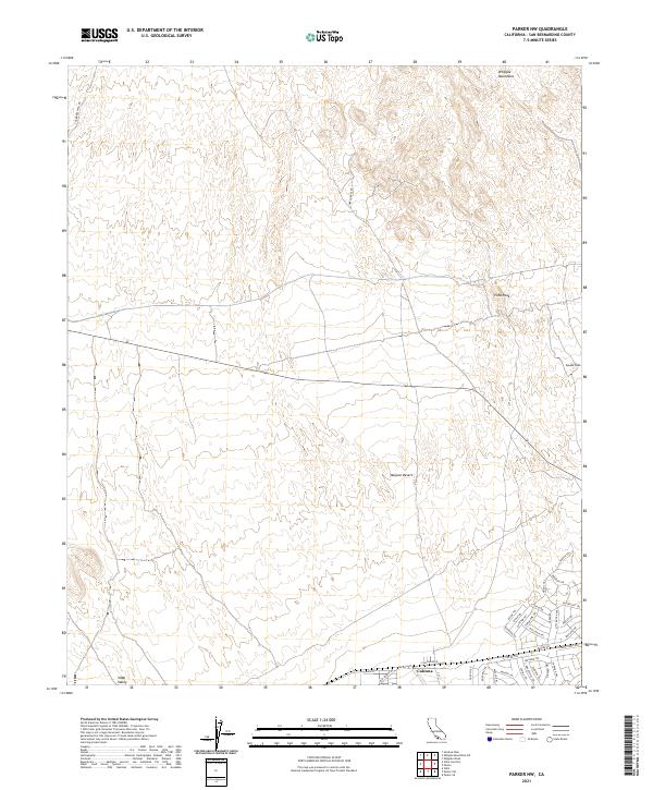 Parker NW 2021 topographic map thumbnail