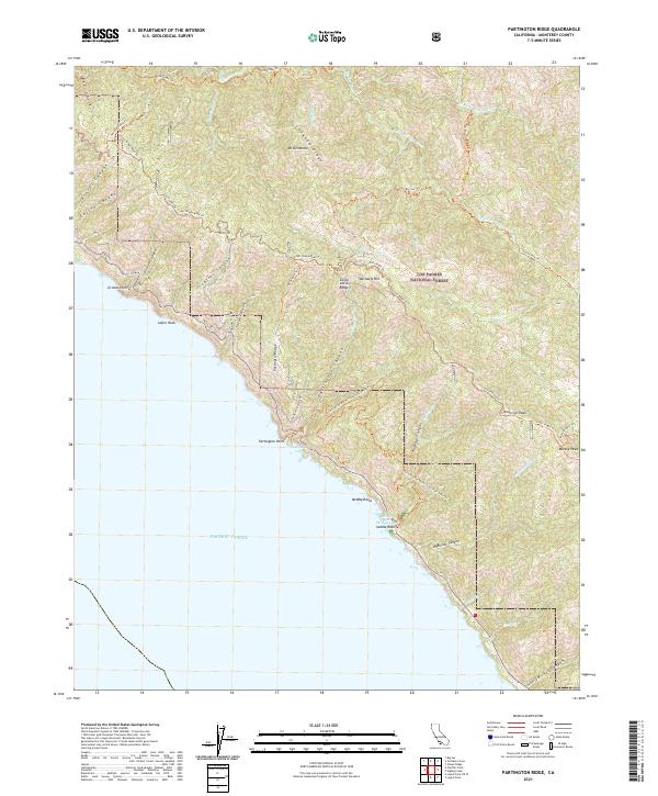 Partington Ridge topographic map thumbnail