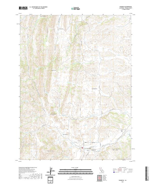 Paskenta 2021 topographic map thumbnail