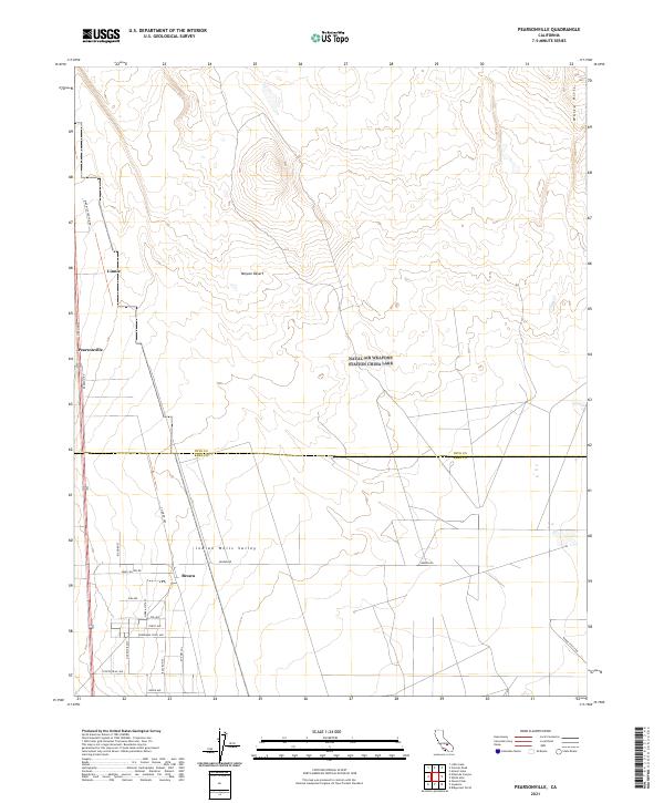 Pearsonville topographic map thumbnail