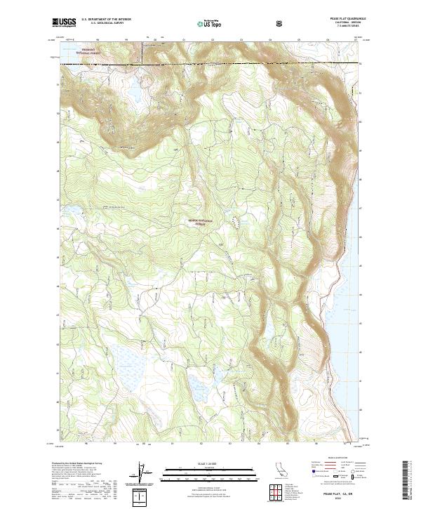 Pease Flat 2022 topographic map thumbnail