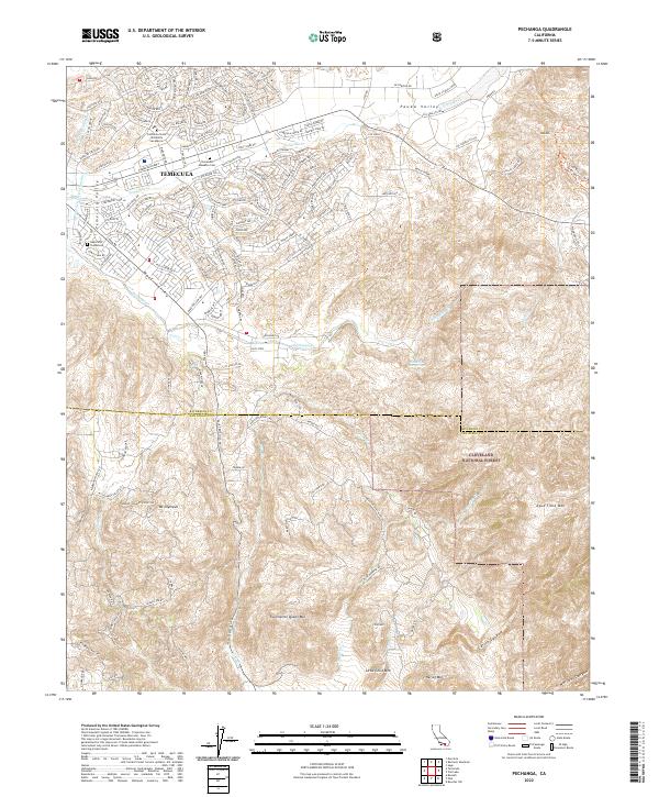 Pechanga 2022 topographic map thumbnail