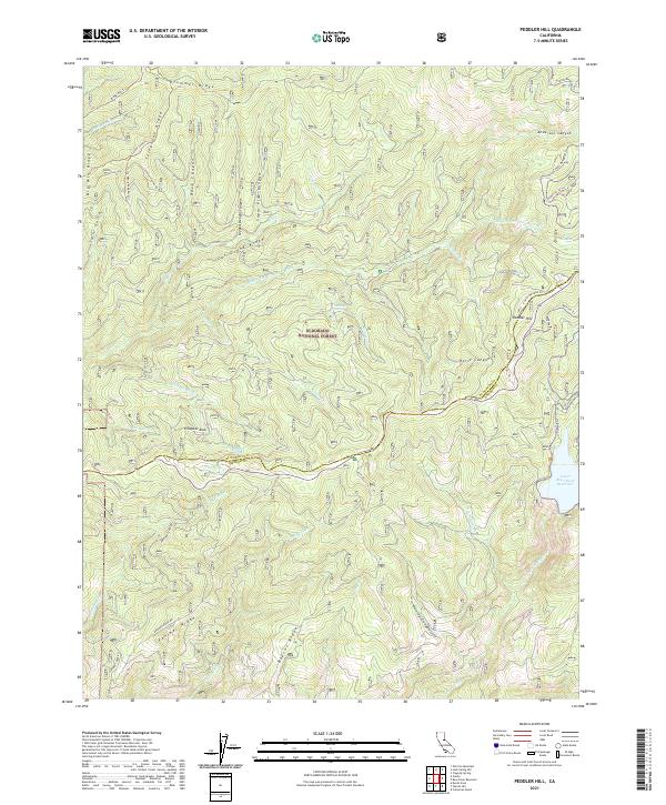 Peddler Hill topographic map thumbnail