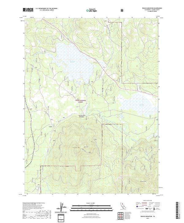 Pegleg Mountain 2021 topographic map thumbnail