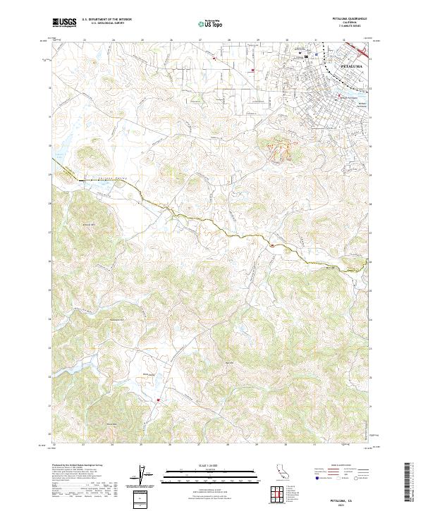 Petaluma topographic map thumbnail