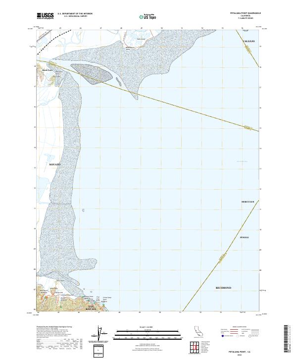 Petaluma Point topographic map thumbnail