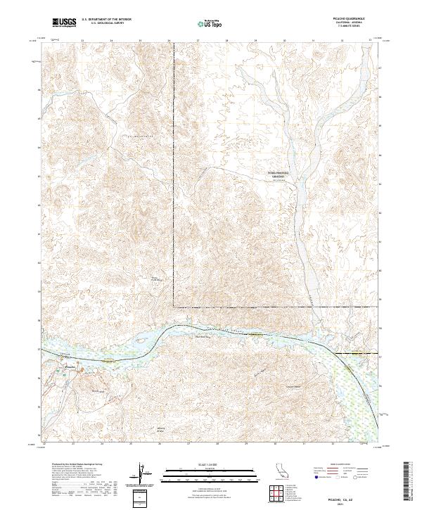 Picacho 2021 topographic map thumbnail