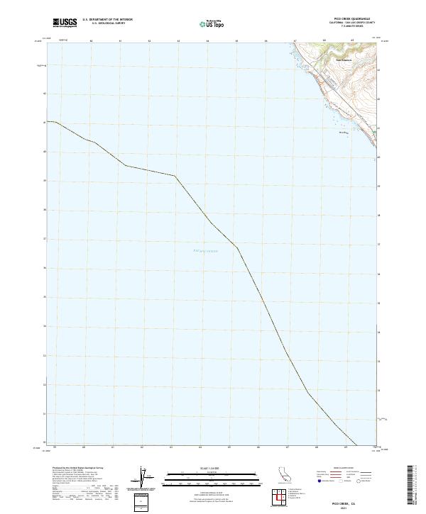 Pico Creek topographic map thumbnail