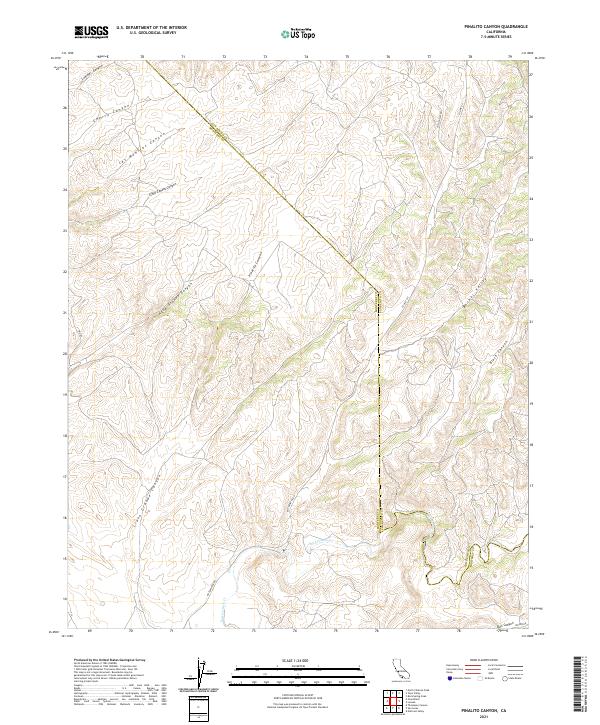 Pinalito Canyon topographic map thumbnail