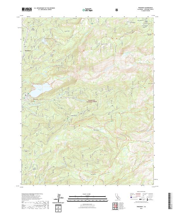 Pinecrest 2021 topographic map thumbnail