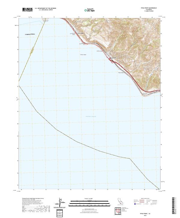 Pitas Point 2022 topographic map thumbnail