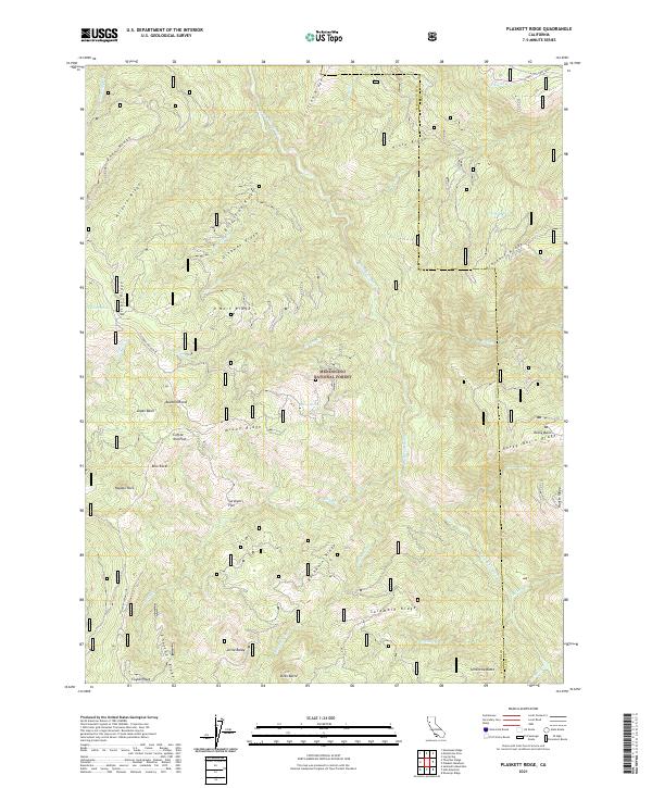 Plaskett Ridge 2021 topographic map thumbnail