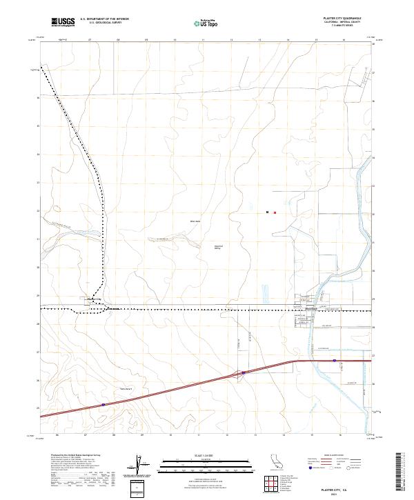 Plaster City topographic map thumbnail