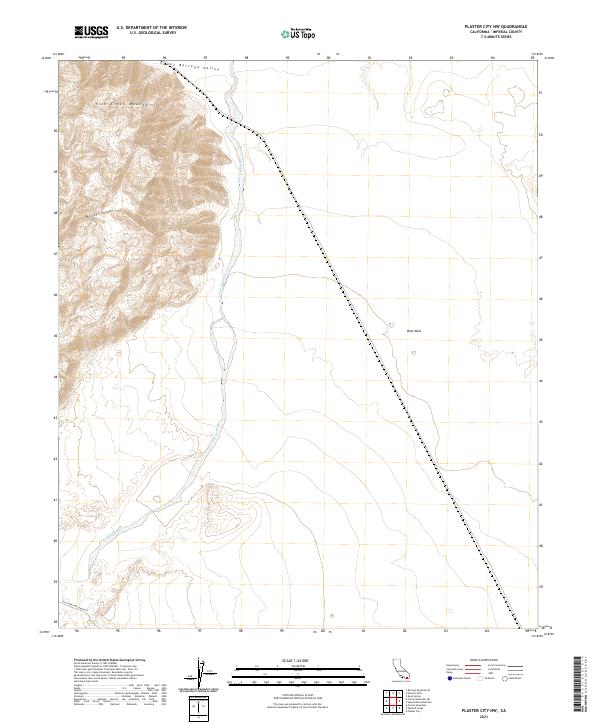 Plaster City NW topographic map thumbnail