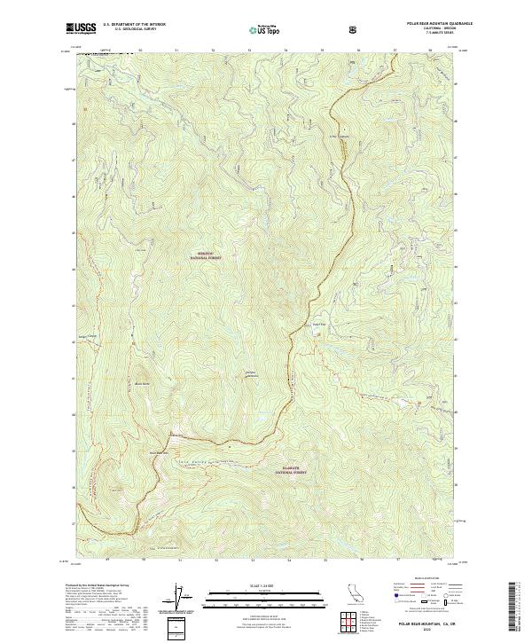 Polar Bear Mountain topographic map thumbnail