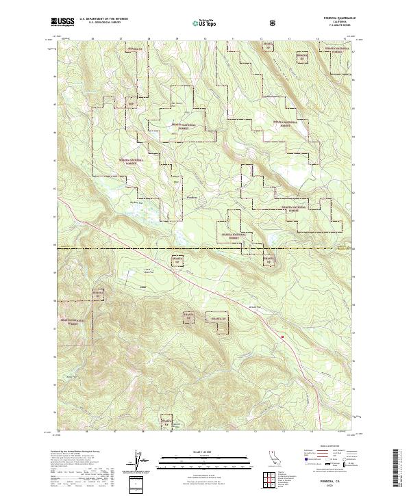 Pondosa topographic map thumbnail
