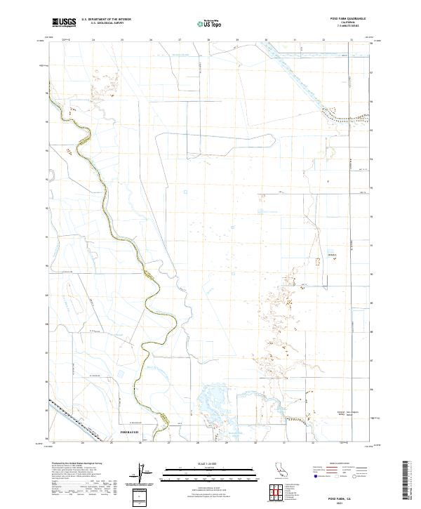 Poso Farm topographic map thumbnail