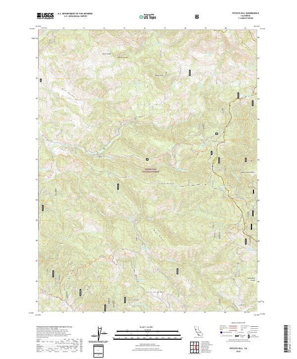 Potato Hill topographic map thumbnail