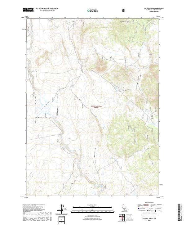 Pothole Valley topographic map thumbnail