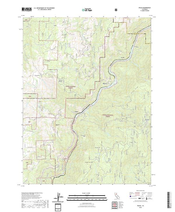 Pulga 2022 topographic map thumbnail