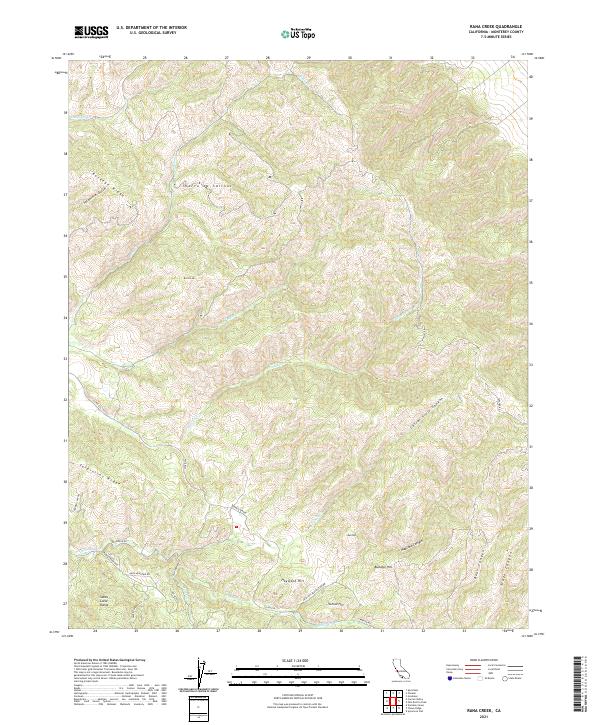 Rana Creek topographic map thumbnail