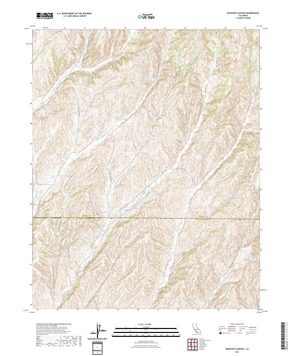 Ranchito Canyon topographic map thumbnail