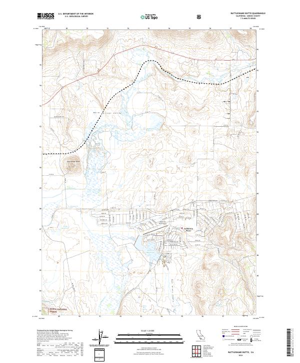 Rattlesnake Butte topographic map thumbnail