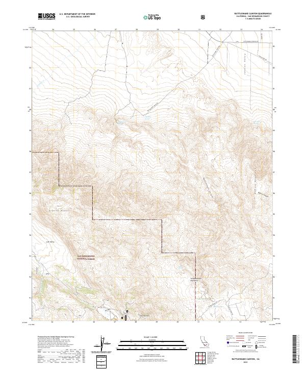 Rattlesnake Canyon topographic map thumbnail
