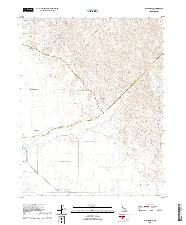 Raynor Creek topographic map thumbnail