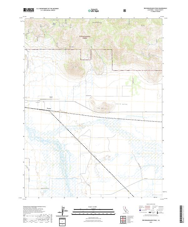 Reconnaissance Peak topographic map thumbnail