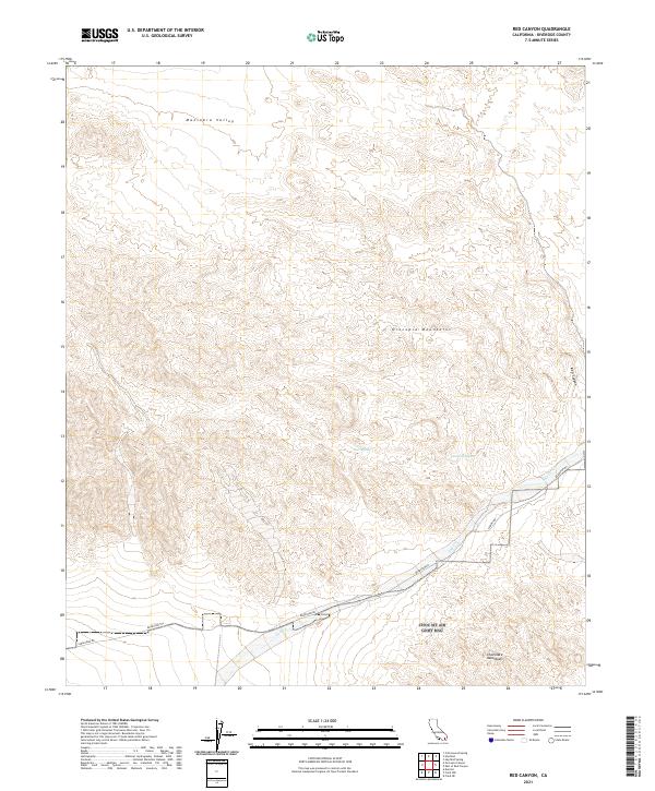 Red Canyon topographic map thumbnail