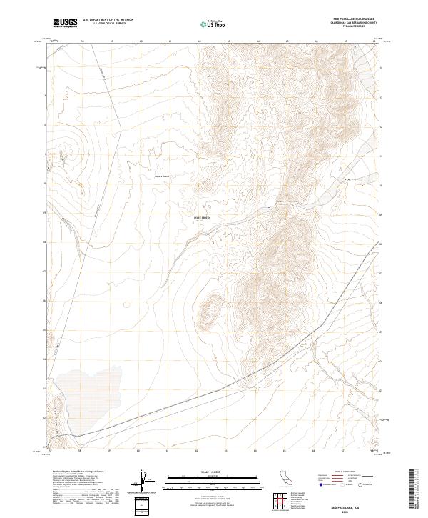 Red Pass Lake topographic map thumbnail