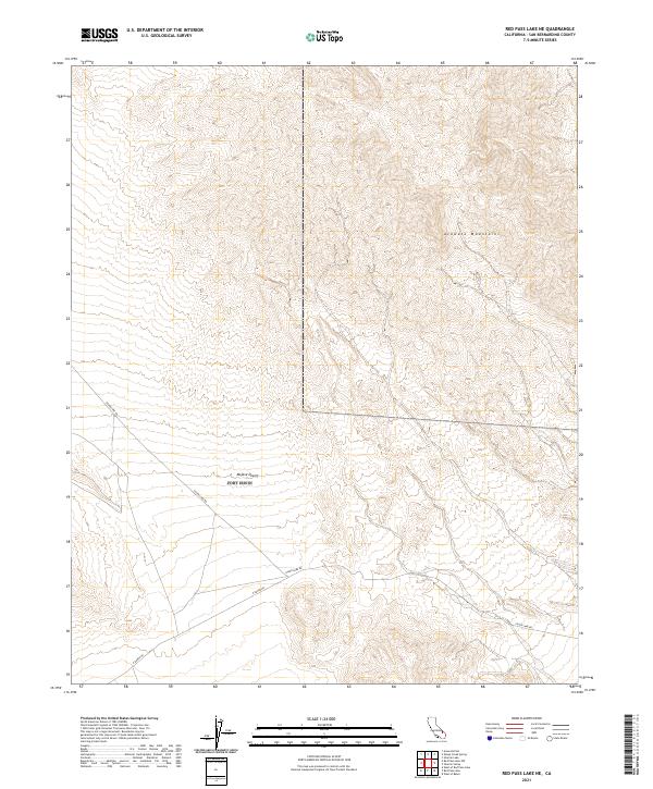 Red Pass Lake NE topographic map thumbnail