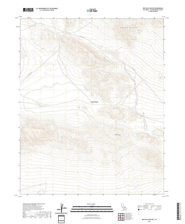 Red Pass Lake NW topographic map thumbnail