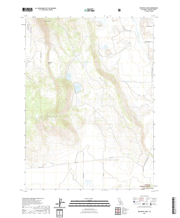 Red Rock Lakes topographic map thumbnail