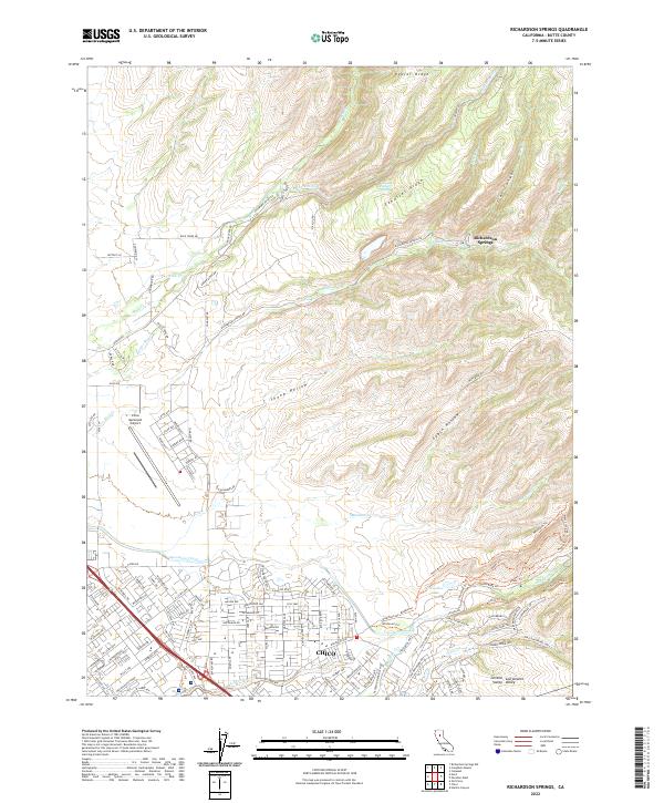 Richardson Springs topographic map thumbnail