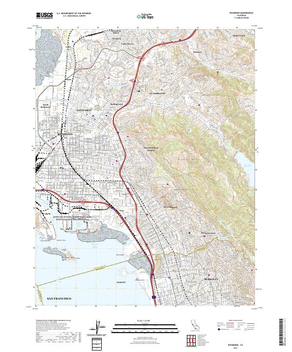 Richmond 2021 topographic map thumbnail