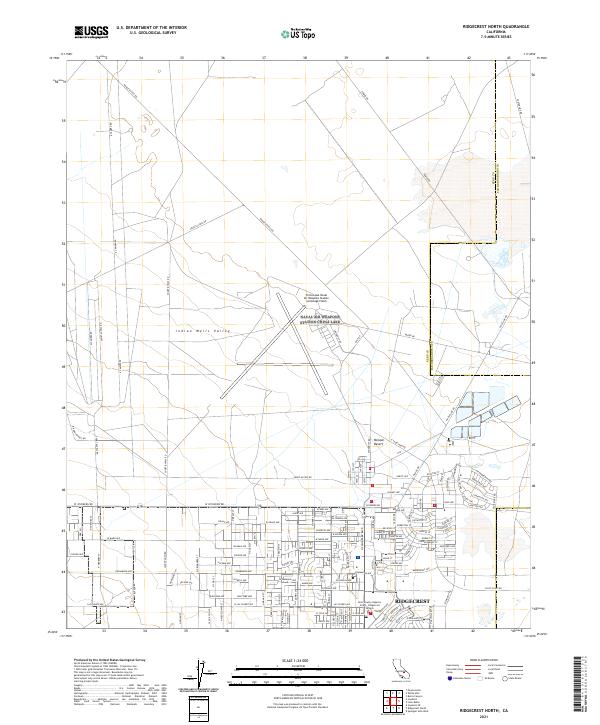 Ridgecrest North topographic map thumbnail