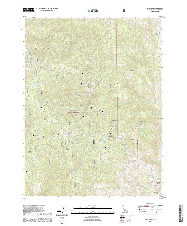Riley Ridge topographic map thumbnail